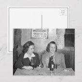 バーに集う少女たち 1940年 ポストカード (正面/裏面)