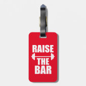 バーのおもしろいな荷物のラベルの体育館を上げて下さい ラゲッジタグ (裏面縦)