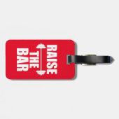 バーのおもしろいな荷物のラベルの体育館を上げて下さい ラゲッジタグ (裏面横)