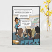 バーのおもしろいボスの名刺を上げる カード (黄色い花)