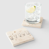 バーのコースター ストーンコースター (横)