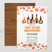 バーのストックお披露目パーティーのご案内 招待状 (正面/裏面)