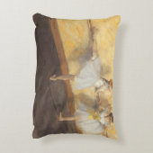 バーのダンサーEdgar Degasヴィンテージ・バレエ アクセントクッション (裏面(縦))