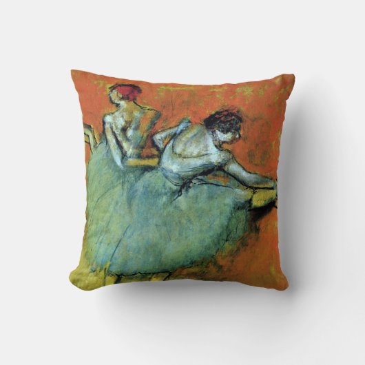 バーのダンサーEdgar Degasヴィンテージ・バレエ クッション (正面)