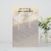 バーのダンサーEdgar Degasヴィンテージ・バレエ 便箋 (スタンド正面)