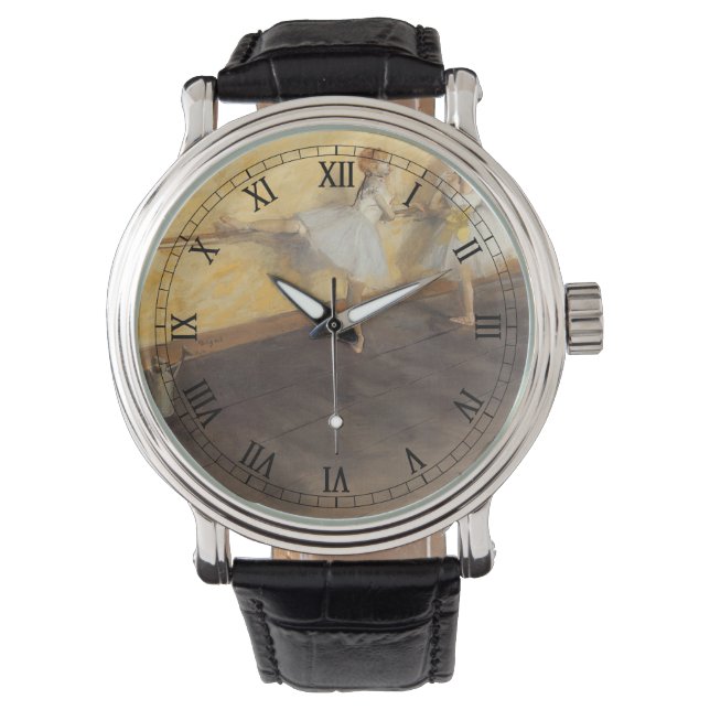 バーのダンサーEdgar Degasヴィンテージ・バレエ 腕時計 (正面)