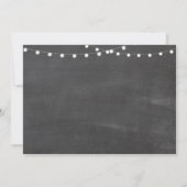 バーのチョークの婚約のカクテルパーティーに貯蔵して下さい 招待状 (裏面)