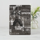 バーのバルミツワーの招待状のフットボールのテーマ 招待状 (スタンド正面)