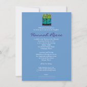 バーのバルミツワーの招待状生命の樹 招待状 (裏面)