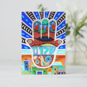 バーのバルミツワーRSVPカード 出欠カード (スタンド正面)