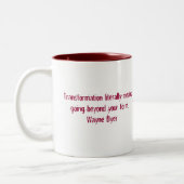 バーのマグの白か赤の上昇 ツートーンマグカップ (左)