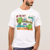 バーのマルティーニのオリーブ Tシャツ (正面)