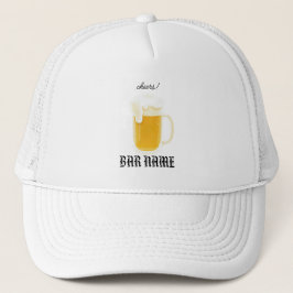 バーの仕事 ビンテージ ビール ロゴ ショップ キャップ