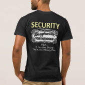 バーの保証 Tシャツ (裏面)