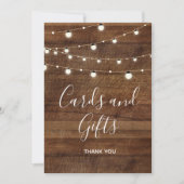 バーの印を結婚するカードおよびギフト サンキューカード (正面)