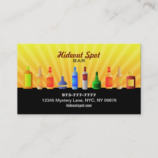 バーの名刺 名刺 (正面)