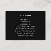 バーの名刺 名刺 (裏面)