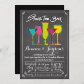 バーの在庫 カップルシャワーの招待状 招待状 (正面/裏面)