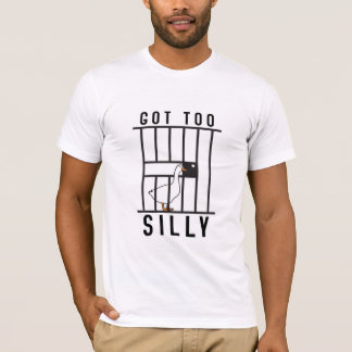 バーの後ろで行き過ぎたシリー・グース Tシャツ