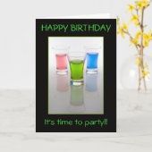 バーの打撃、ハッピーバースデー! カード (黄色い花)