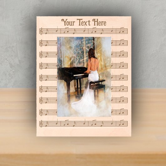 バーの楽譜シート音楽ミュージシャン レーザー彫刻フレーム