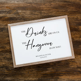 バーの結婚署名ポスターを開く ポスター