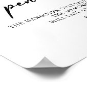 バーの結婚署名ポスターを開く ポスター (角)