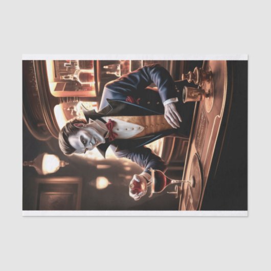 バーの血ドラキュラのバルテンディング 薄葉紙 (正面)