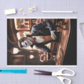 バーの血ドラキュラのバルテンディング 薄葉紙 (クラフト)