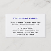 バーの青い名刺の上 名刺 (裏面)