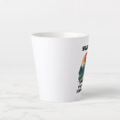 バーの2年遅れを取る自転車ライダー カフェラテマグ (正面)