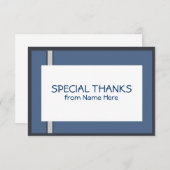 バーの(ユダヤ教の)バル・ミツバーのサンキューカード サンキューカード (正面/裏面)