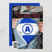 バーの(ユダヤ教の)バル・ミツバーの写実的で新しいサンキューカード サンキューカード (正面/裏面)