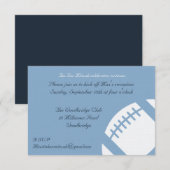 バーの(ユダヤ教の)バル・ミツバーの披露宴カード-フットボール エンクロージャーカード (正面/裏面)