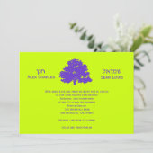 バーの(ユダヤ教の)バル・ミツバーの招待状は生命の樹を結び付けます 招待状 (スタンド正面)