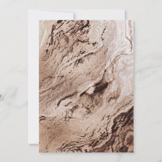 バーの(ユダヤ教の)バル・ミツバーの招待状|のスタイリッシュな金ゴールド 招待状 (裏面)