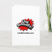 バーの(ユダヤ教の)バル・ミツバーの映画俳優の折られた招待状 招待状 (裏面)