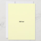 バーの（ユダヤ教の）バル・ミツバーの男の子の挨拶状 カード (裏面)