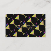 バーのMixologistのパーティーのプランナーの名刺 名刺 (裏面)