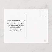 バーは写真の年賀状に持ち込む低い シーズンポストカード (裏面)