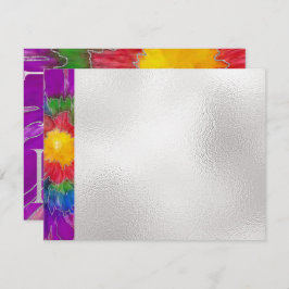 バーまたはバルミツワーサンキューエレガントイン花模様 サンキューカード