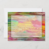 バーまたはバルミツワーサンキューカードカラフル線 サンキューカード (正面)