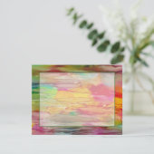 バーまたはバルミツワーサンキューカードカラフル線 サンキューカード (スタンド正面)