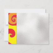 バーまたはバルミツワーサンキューカードグルービースワール サンキューカード (正面)