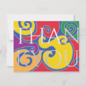 バーまたはバルミツワーサンキュースワエレガントール サンキューカード (裏面)