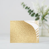 バーまたはバルミツワーサンキューユーエレガント金ゴールドTallit サンキューカード (スタンド正面)