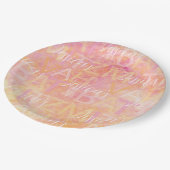 バーまたはバルミツワー紙プレートシンプル微妙 ペーパープレート (アングル)