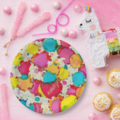 バーまたはバルミツワー紙プレート紙吹雪 ペーパープレート (パーティー)