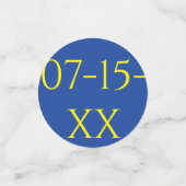 バーまたはバルミツワー紙吹雪Groovy花 コンフェッティ (スモール正面)