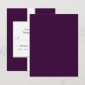 バーまたはバルミツワー返信カード 出欠カード (正面/裏面)